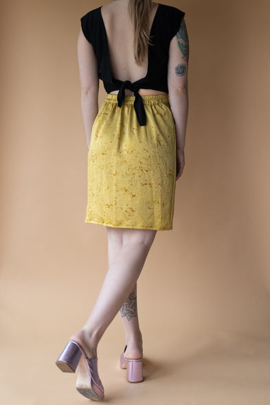 The A-Line Mini Skirt: Chartreuse