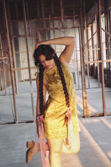 The Chloe Dress: Chartreuse