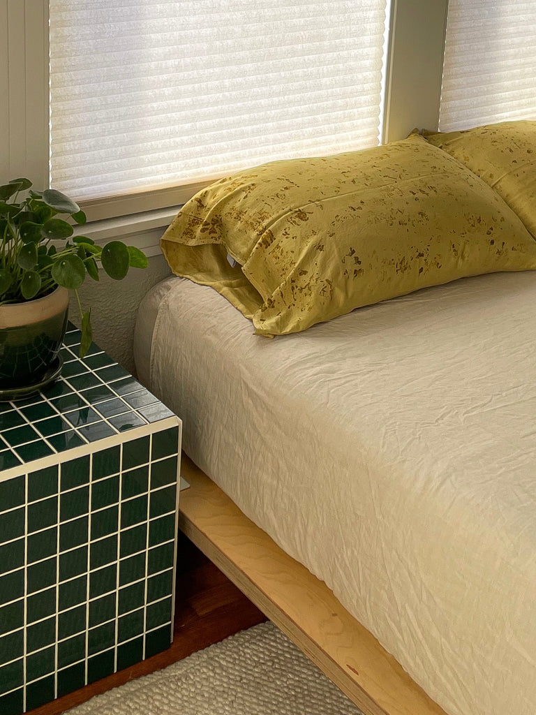Silk Pillowcase Set: Chartreuse
